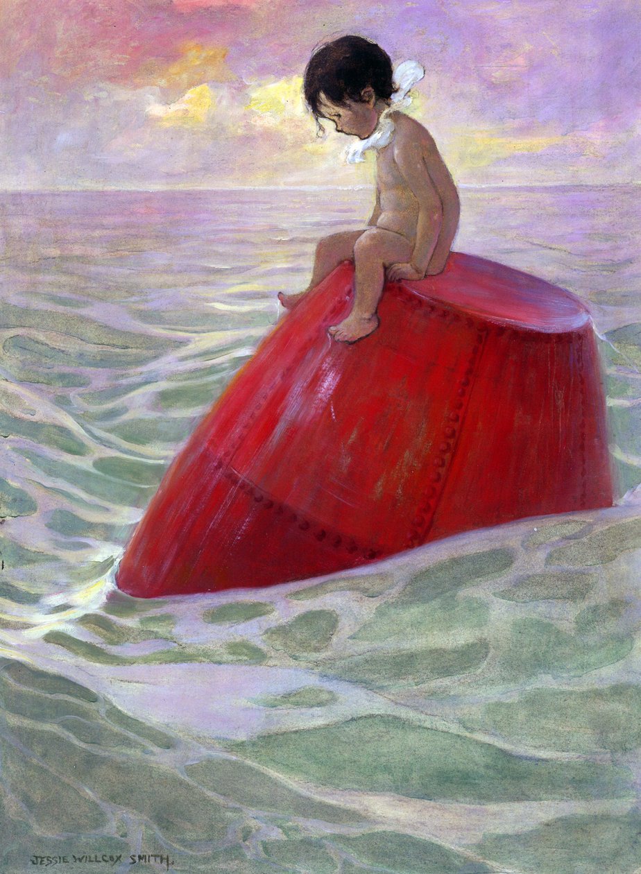 Tom satt på bøyen lange dager av Jessie Willcox Smith
