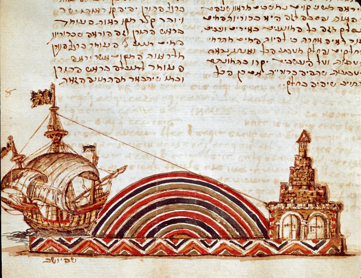 Studie av den marine horisonten (miniatyr av Jewish School