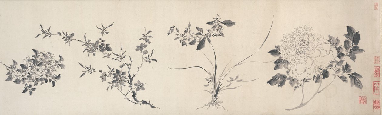 Blomster fra de fire årstidene, Ming-dynastiet av Jiayan Chen
