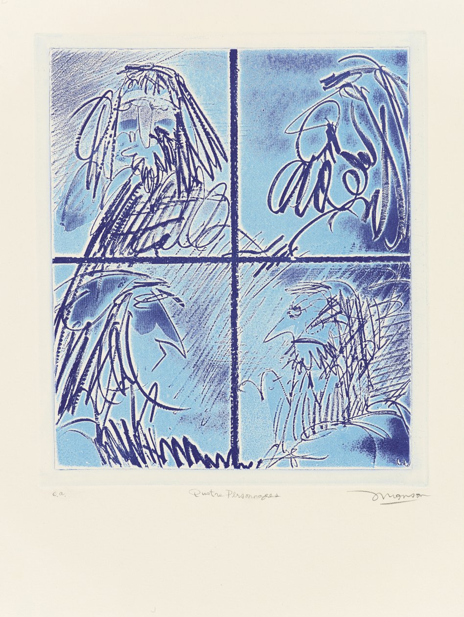 Fire figurer av Jim Monson