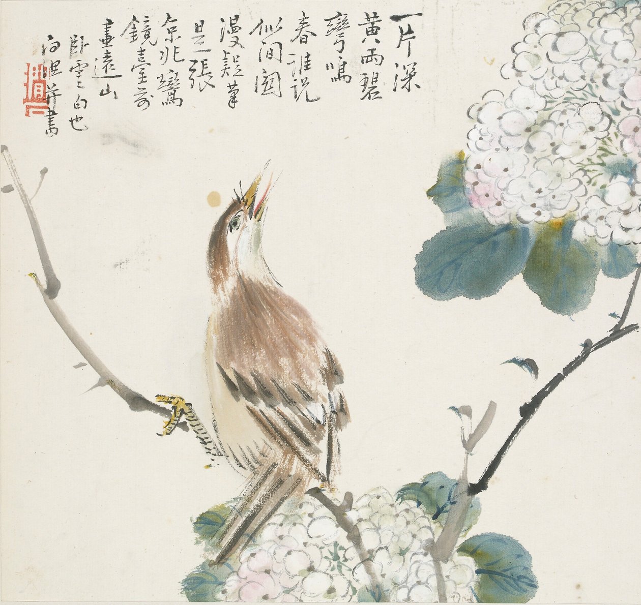 En kinesisk Hwamei, 1857 av Jin Yuan
