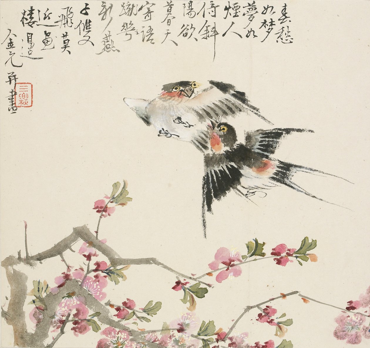 Et par svaler, 1857 av Jin Yuan