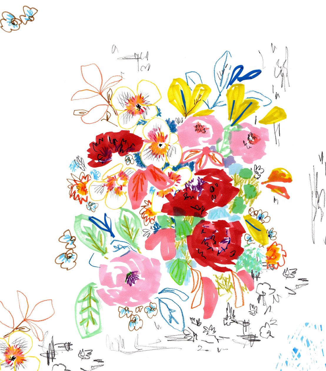 Blomsterskisse 3 av Jo Chambers