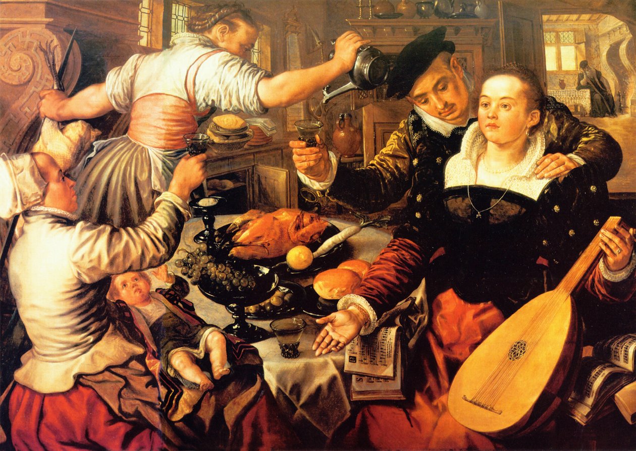Et kjøkkeninteriør av Joachim Beuckelaer