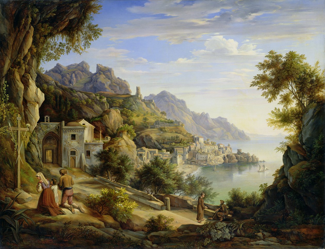Ved Salernobukten, 1826 av Joachim Faber