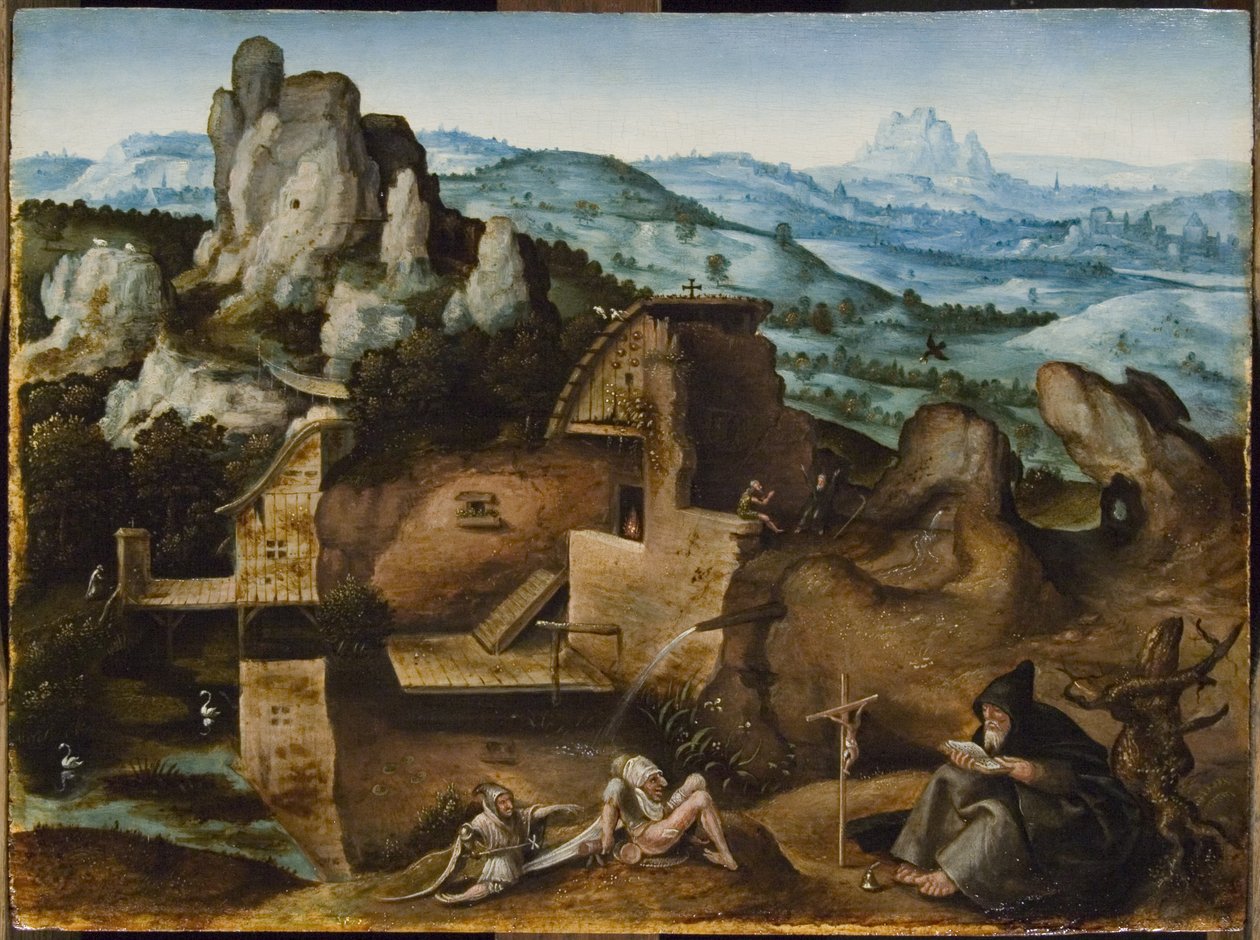 Fristelsen til St. Antonius av Joachim Patinir