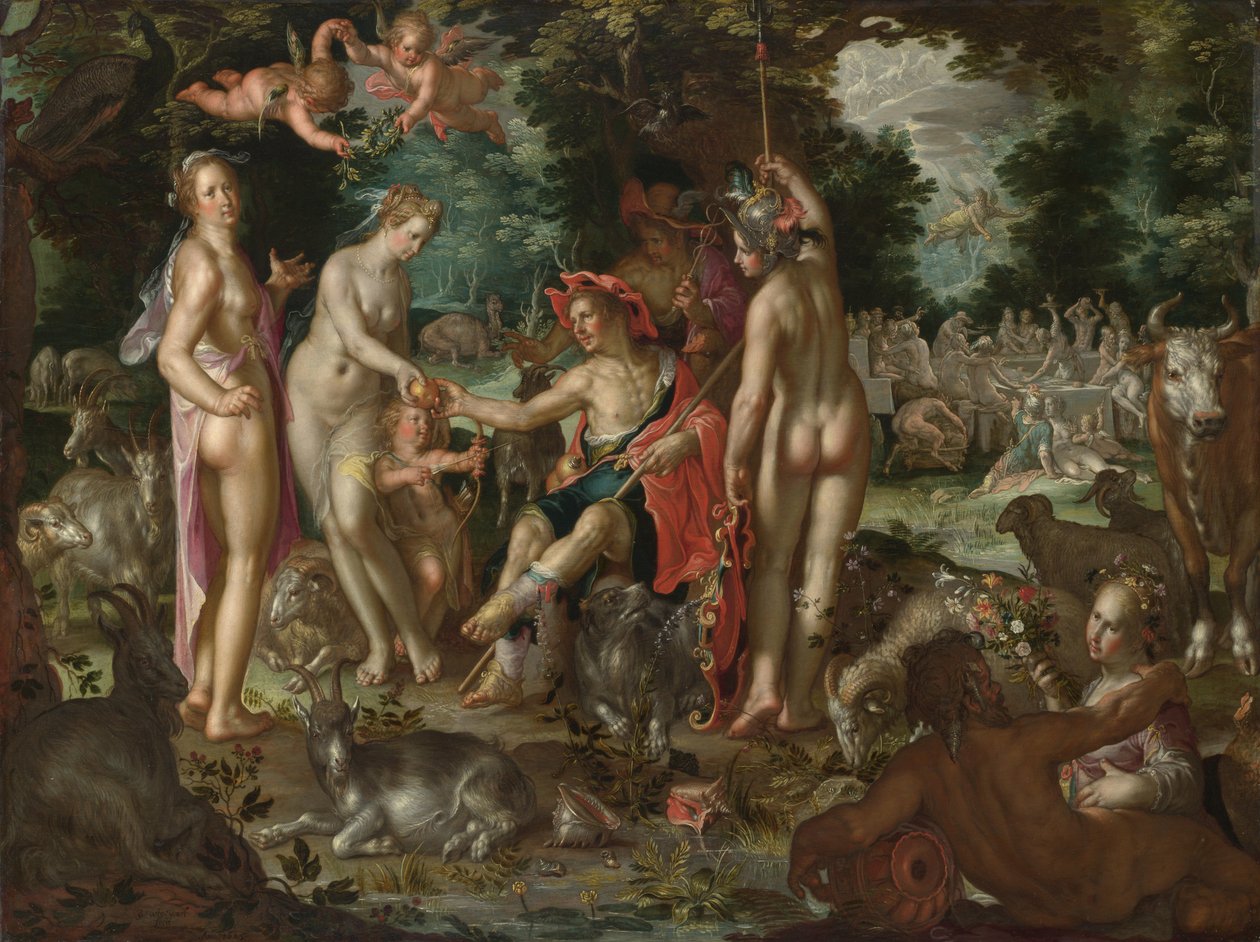 Paris-dommen av Joachim Wtewael or Utewael