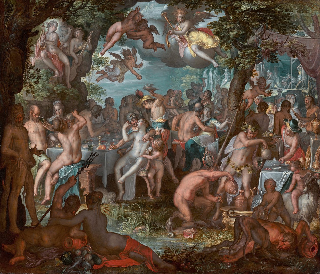 Bryllupet til Peleus og Thetis av Joachim Wtewael or Utewael