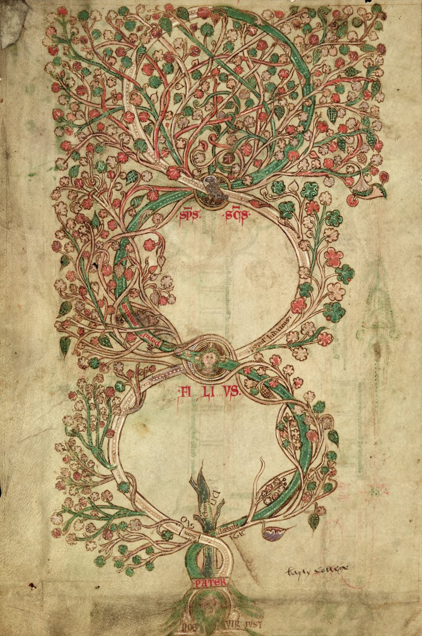 MS 255A fol.12v fra Liber Figarum av Joachim of Fiore