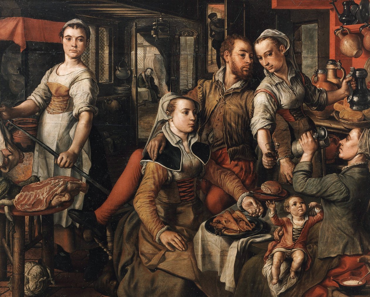 Allegory of Negligence Allegory of Imprudence, 1563. av Joachim Beuckelaer
