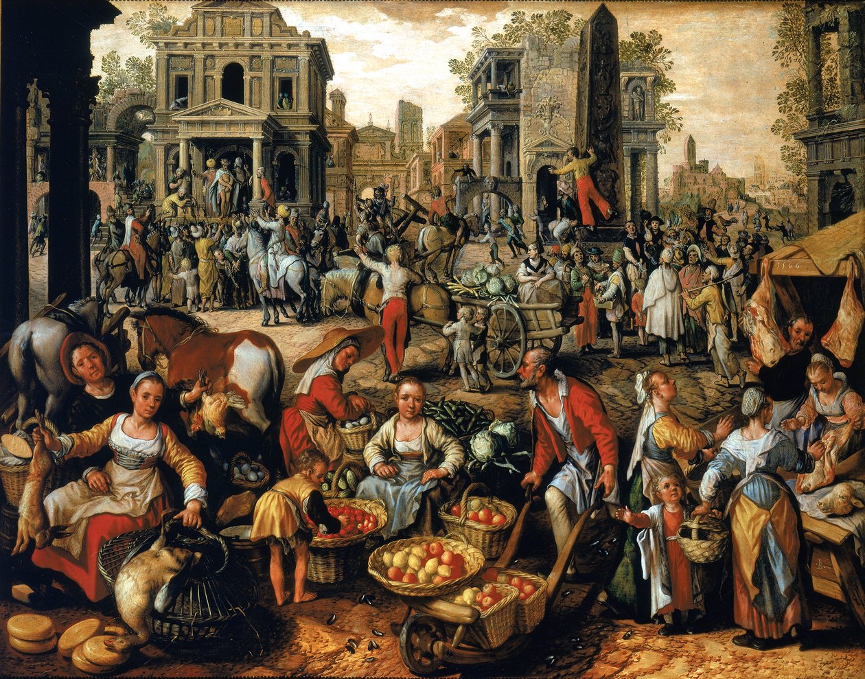 Marked med Ecce Homo av Joachim Beuckelaer