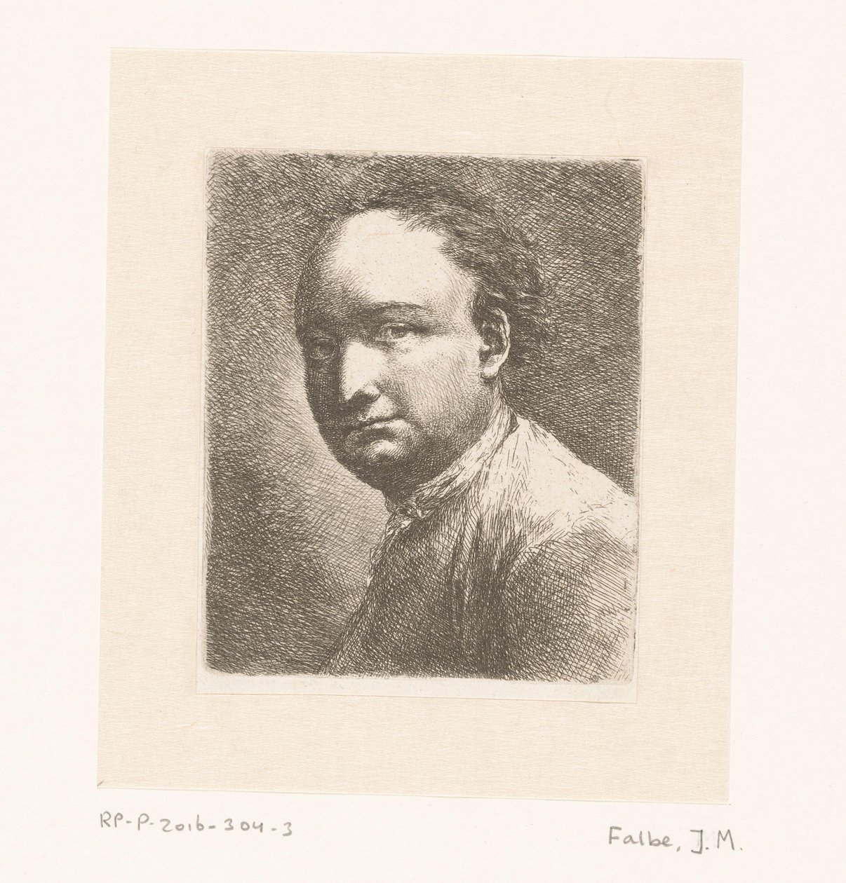 Portrett av maleren Johann Harper av Joachim Martin Falbe