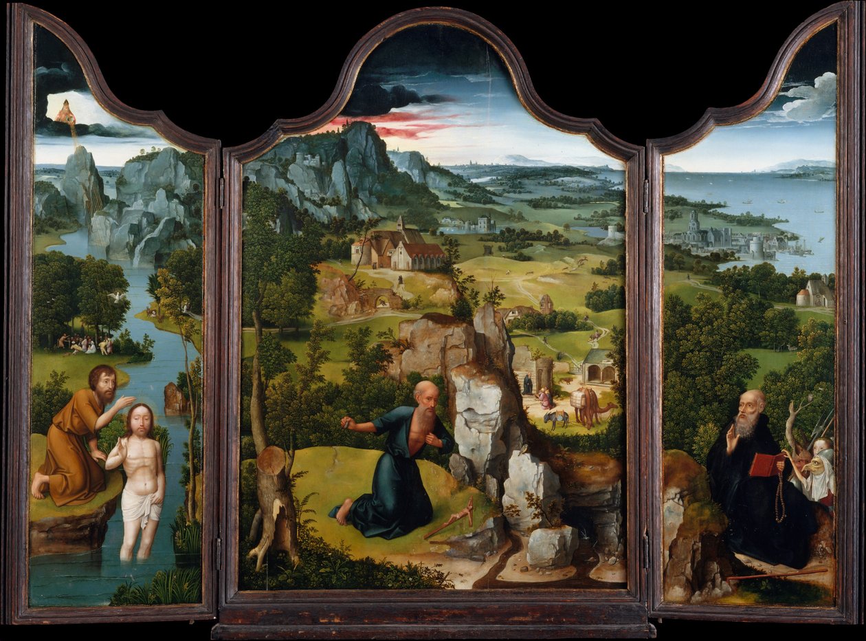 Sankt Hieronymus anger, ca. 1512-15 av Joachim Patenier