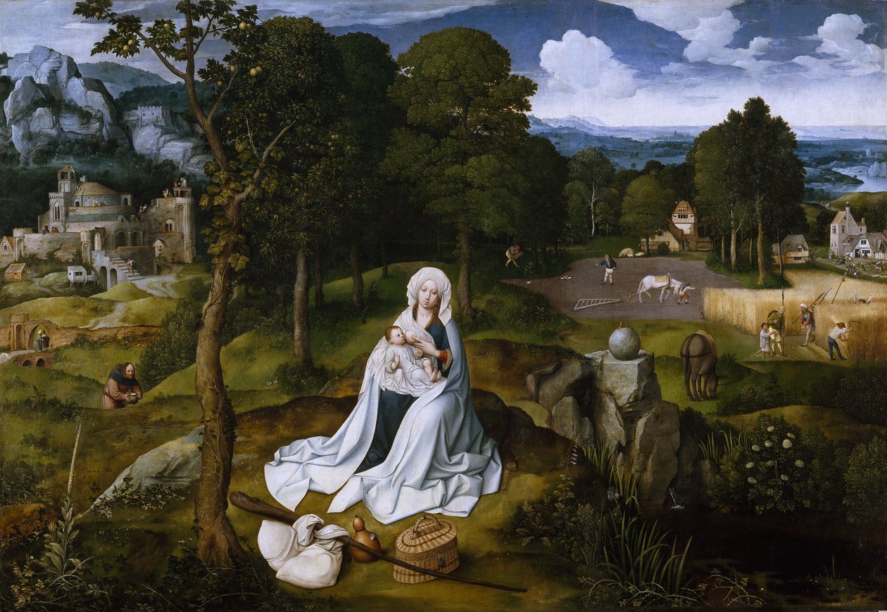 Flykten til Egypt av Joachim Patinir