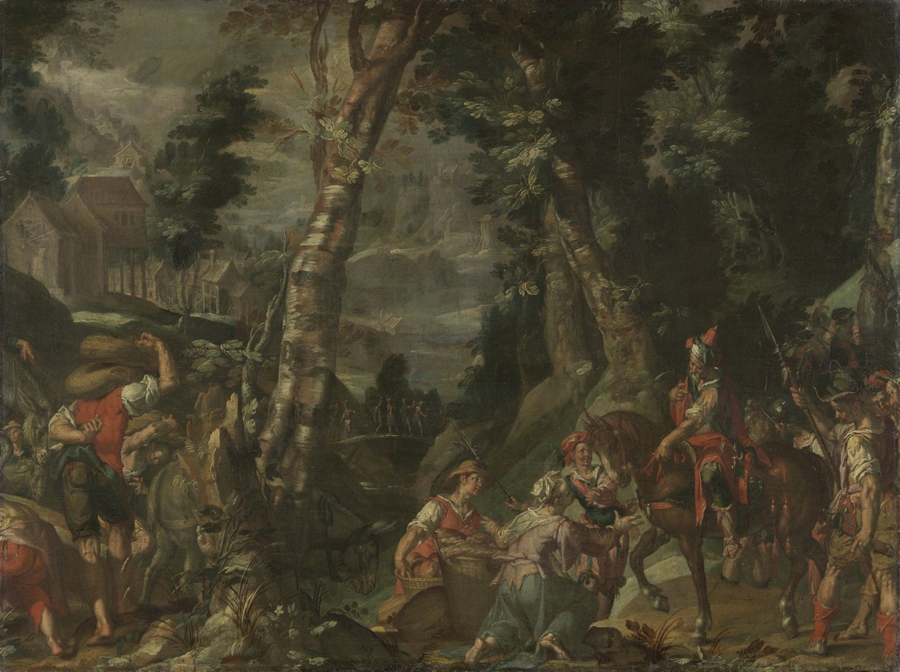 Møte mellom David og Abigail av Joachim Wtewael or Utewael