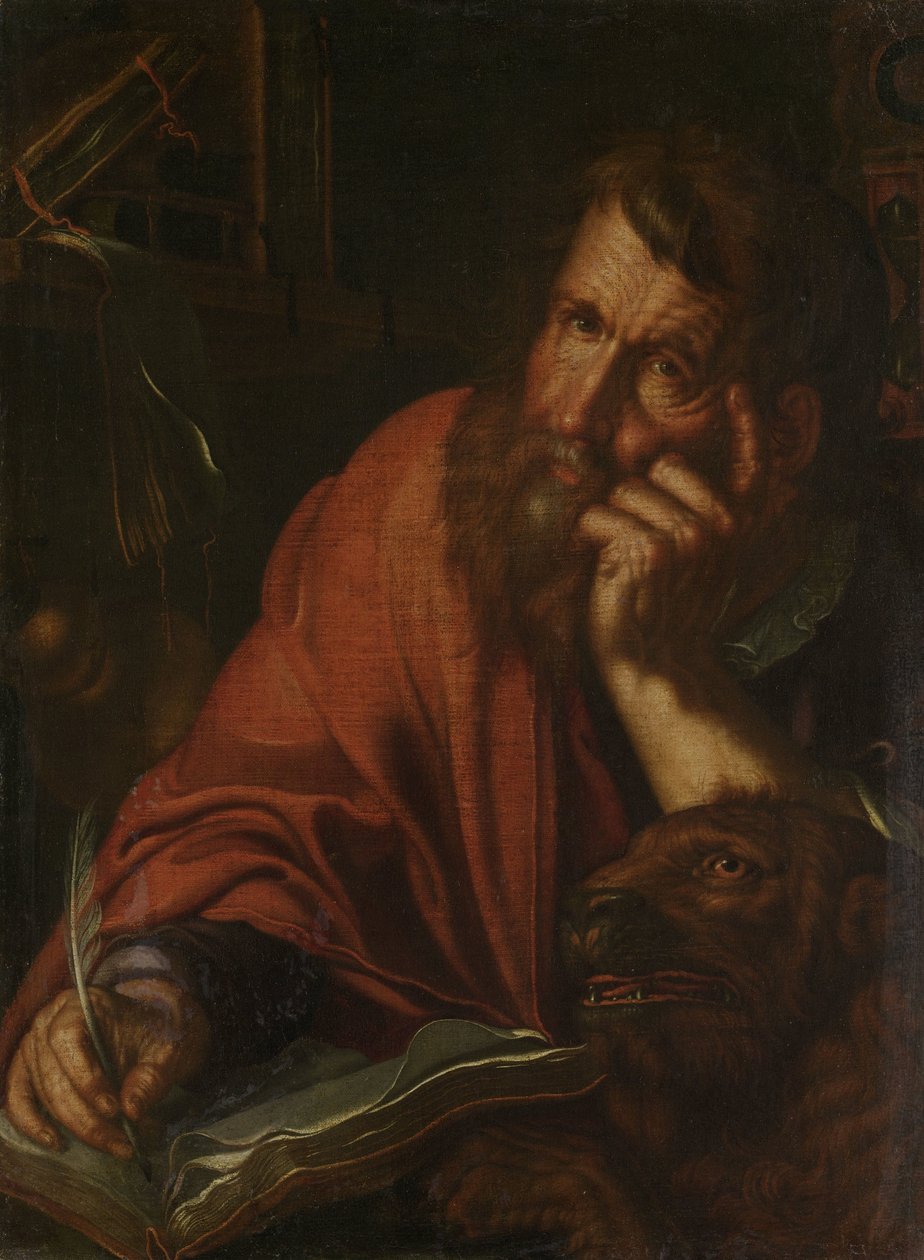 Evangelisten Saint Mark av Joachim Wtewael or Utewael