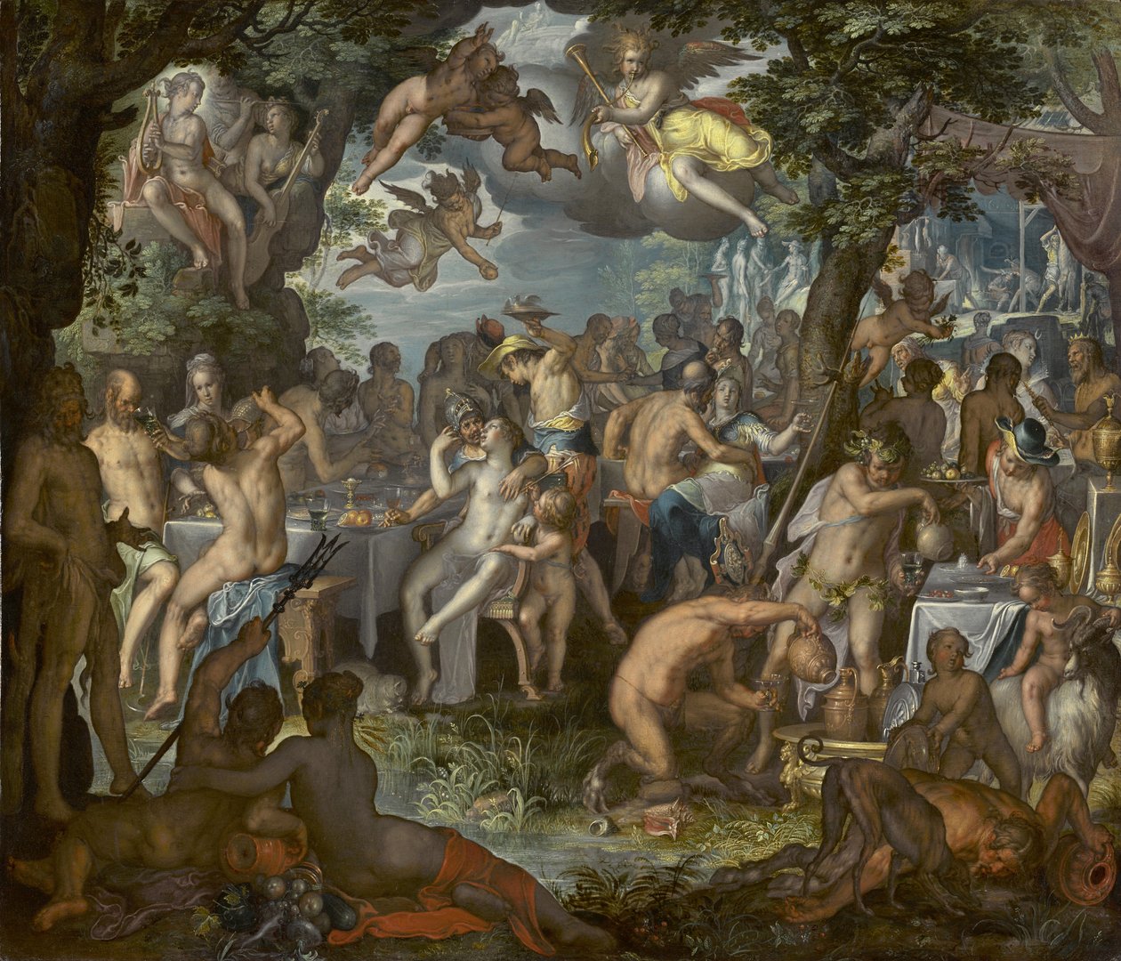 Bryllupet til Peleus og Thetis, 1612 av Joachim Wtewael or Utewael