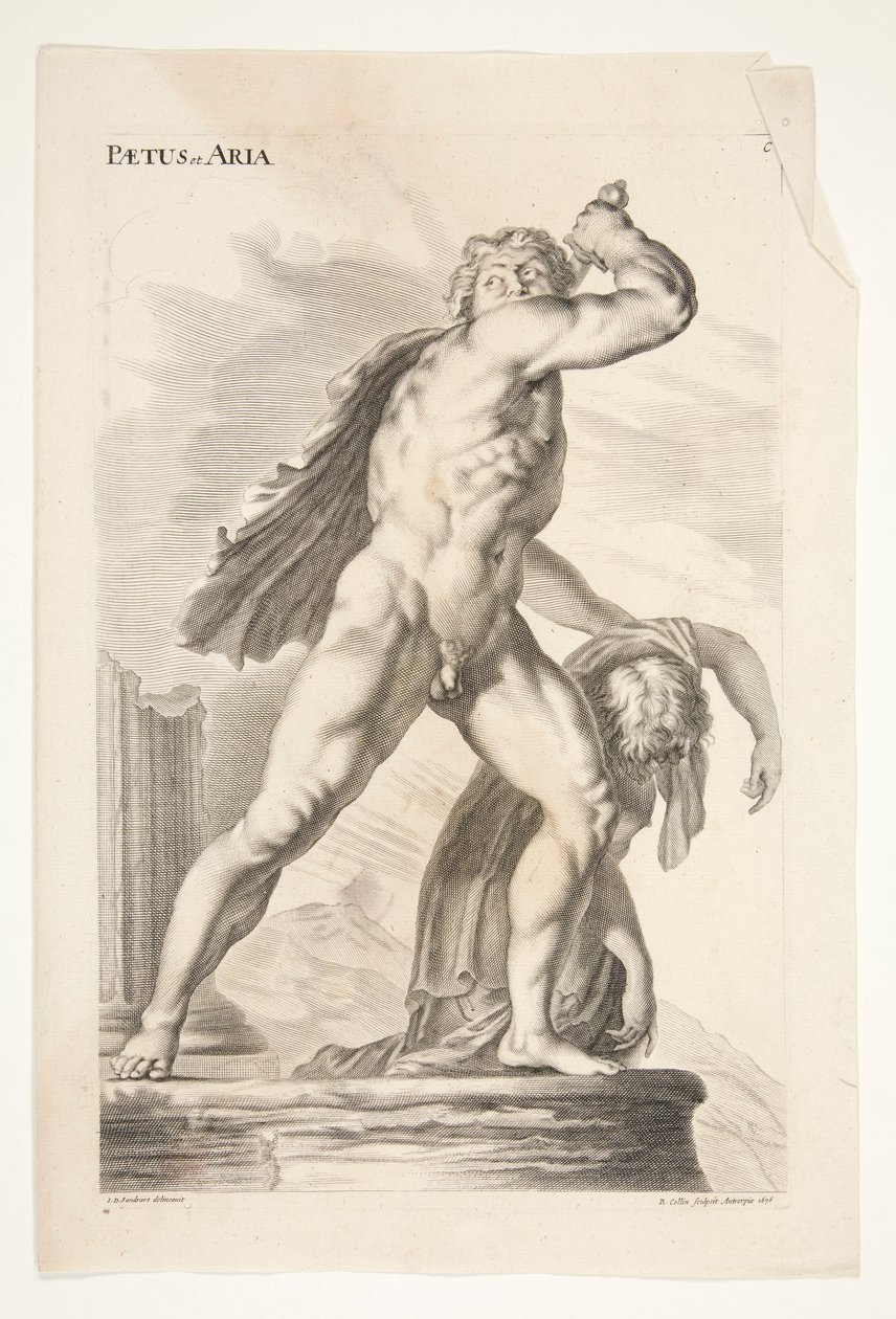 Paetus og Aria, fra de gamle skulpturene beundret av Joachim von Sandrart