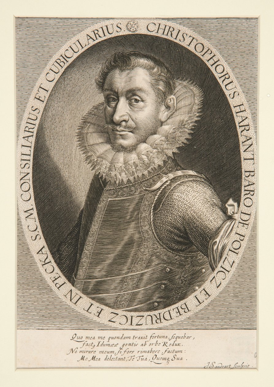 Portrett av Christophorus Harant av Joachim von Sandrart