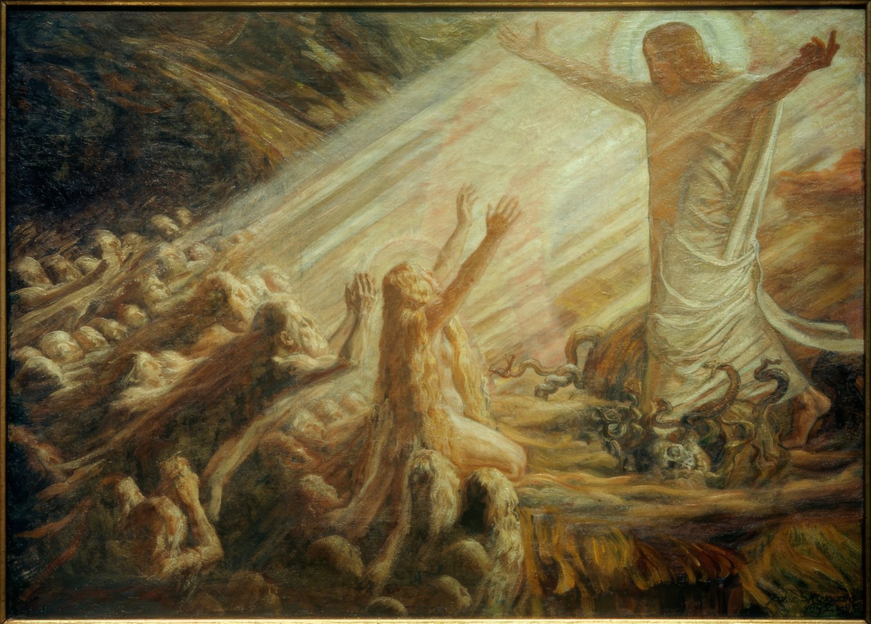 Kristus i de dødes rike av Joakim Frederik Skovgaard