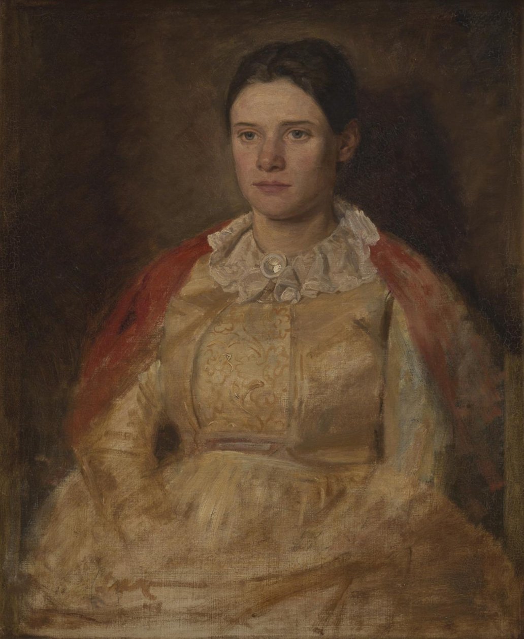 Agnete Skovgaard, født Lange, kunstnerens kone av Joakim Frederik Skovgaard