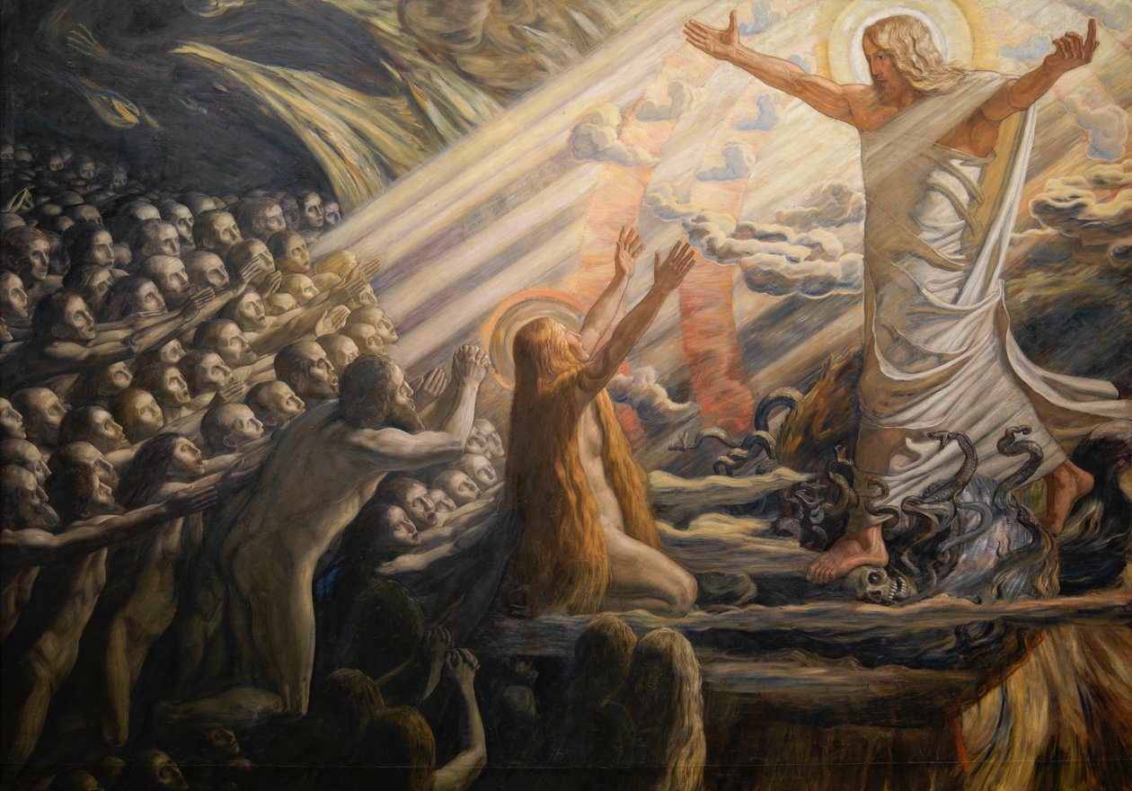 Kristus i de dødes rike av Joakim Frederik Skovgaard