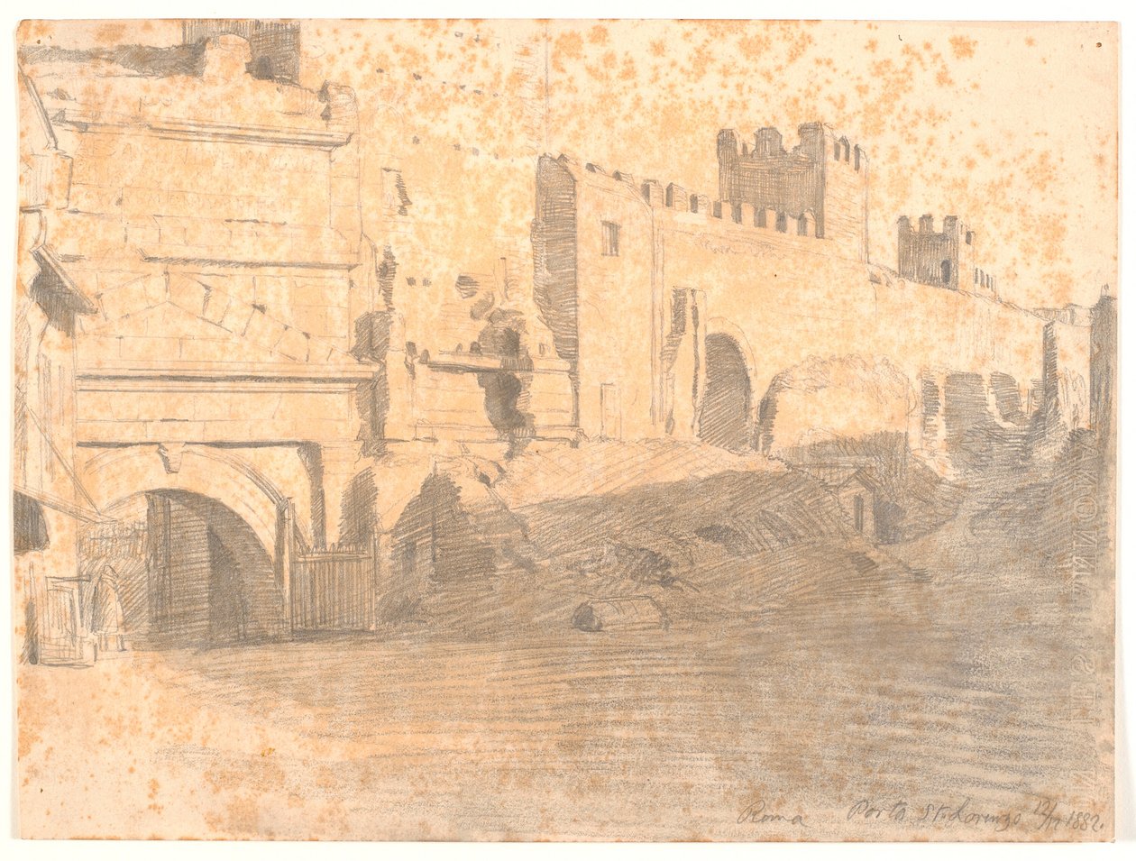 Porta San Lorenzo av Joakim Frederik Skovgaard