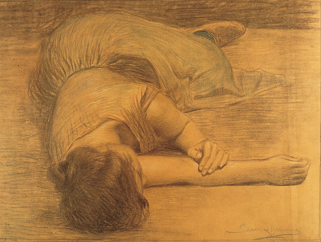 Kvinne som ligger av Joan Llimona