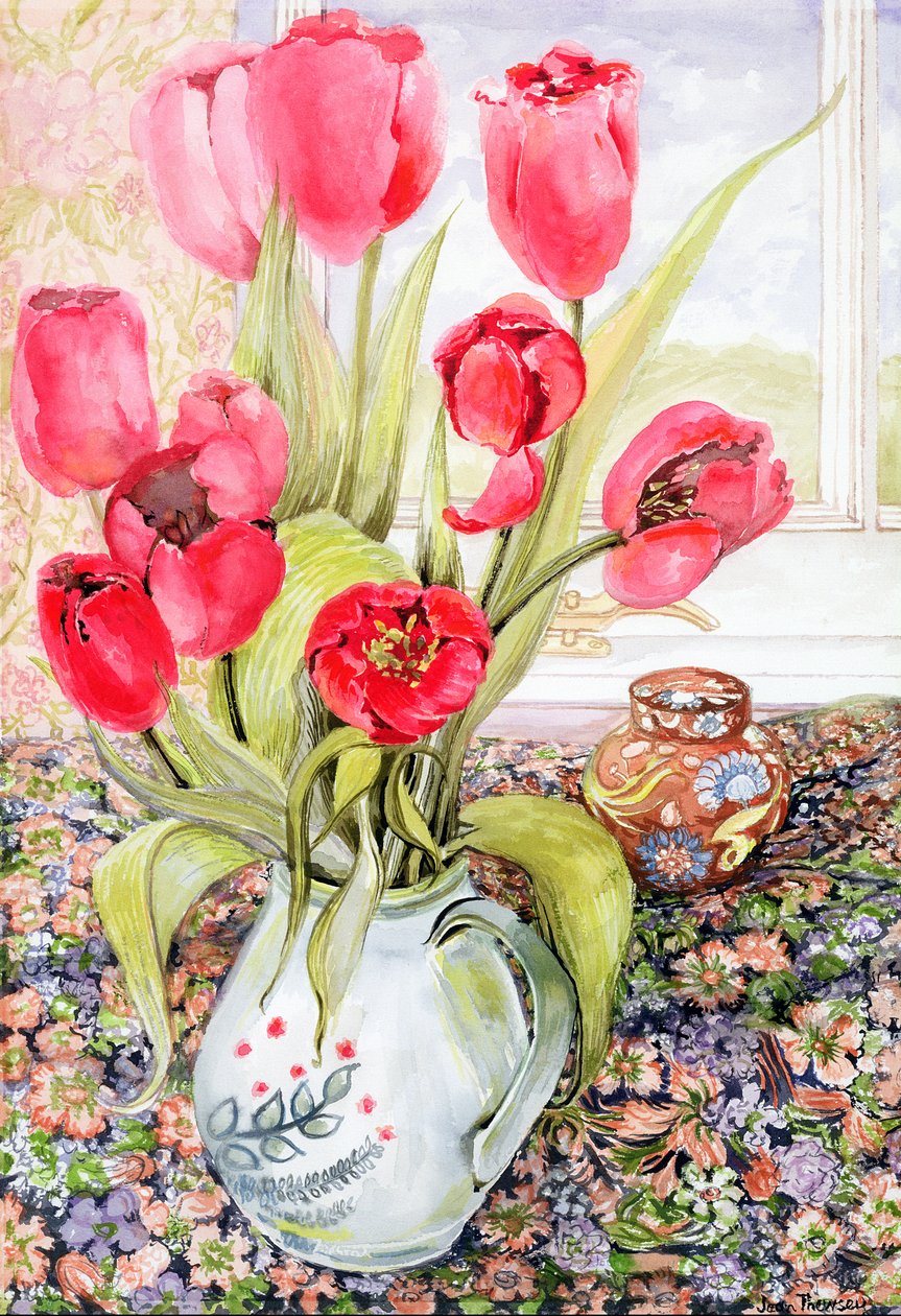 Tulipaner i en rugmugge av Joan Thewsey