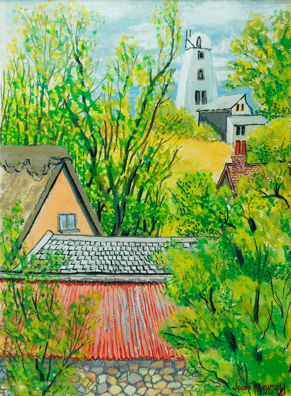 Utsikt fra Cynthia's Window, Dalham, Suffolk av Joan Thewsey