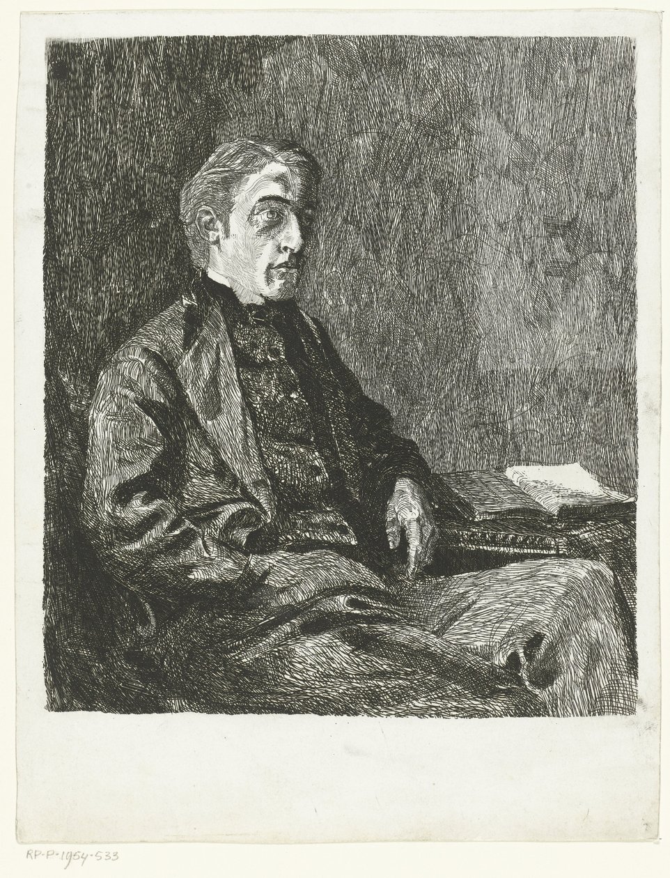 Selvportrett av kunstneren Joan Berg av Joan Berg