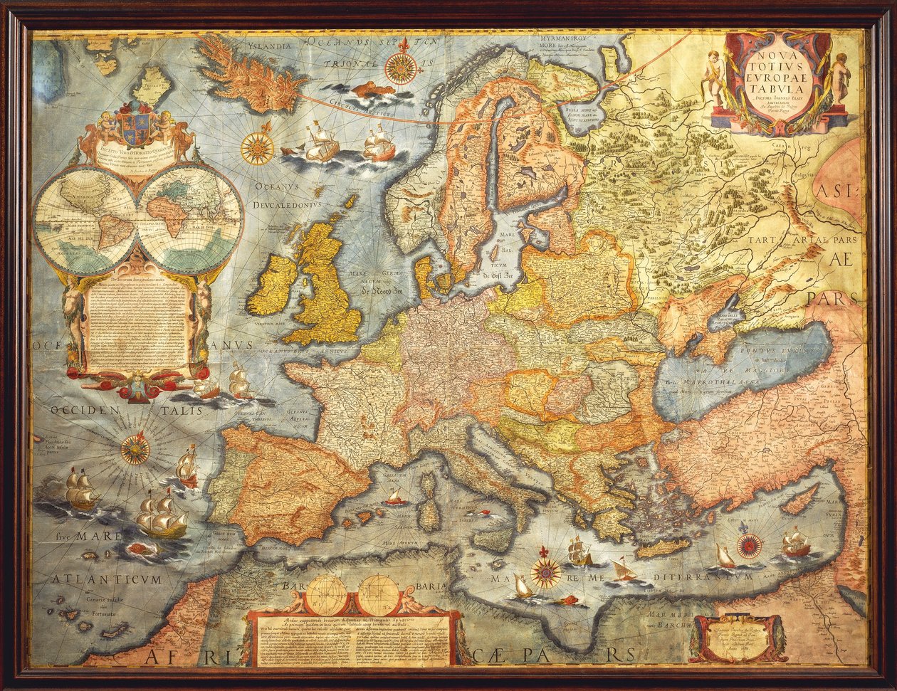 Kart over Europa 1686 av Joan Blaeu av Joan Blaeu