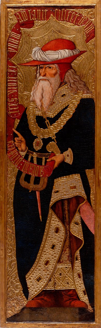 Abraham - Maleri av Joan Gasco (aktiv 1500-1529) - ca. 1500 – Tempera på panel – 233,5x66,1 – Catalonias nasjonale kunstmuseum, Barcelona av Joan Gascó