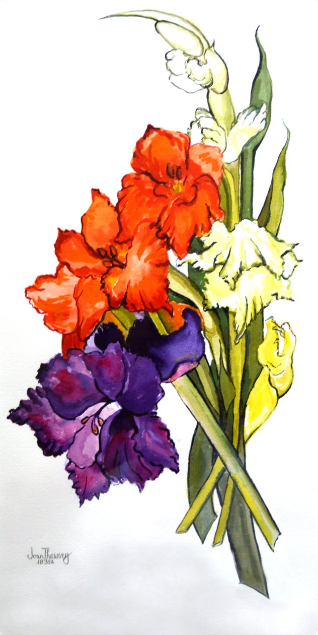 Gladioli, 2011 av Joan Thewsey