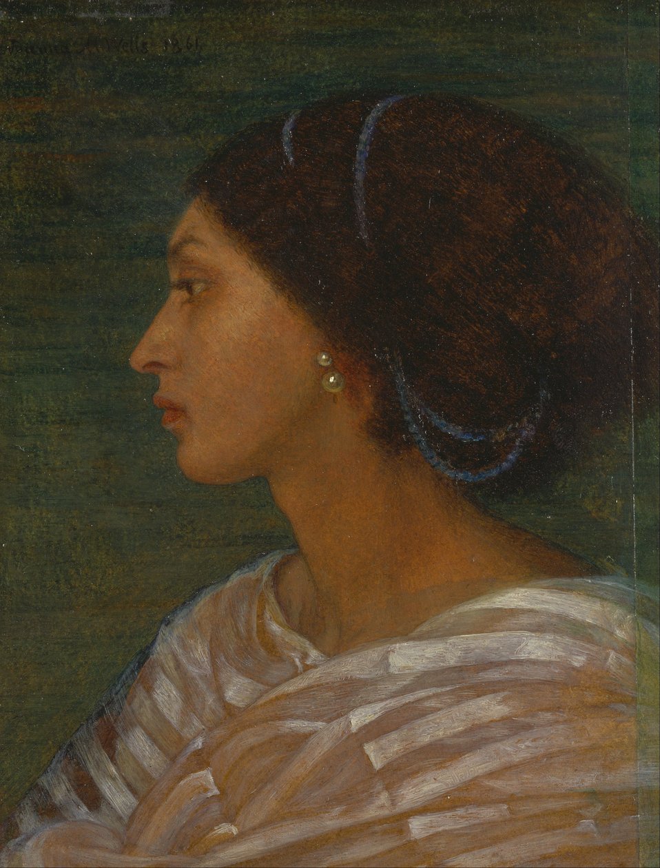 Head of a Mulatto Woman (Mrs. Eaton) av Joanna Boyce Wells