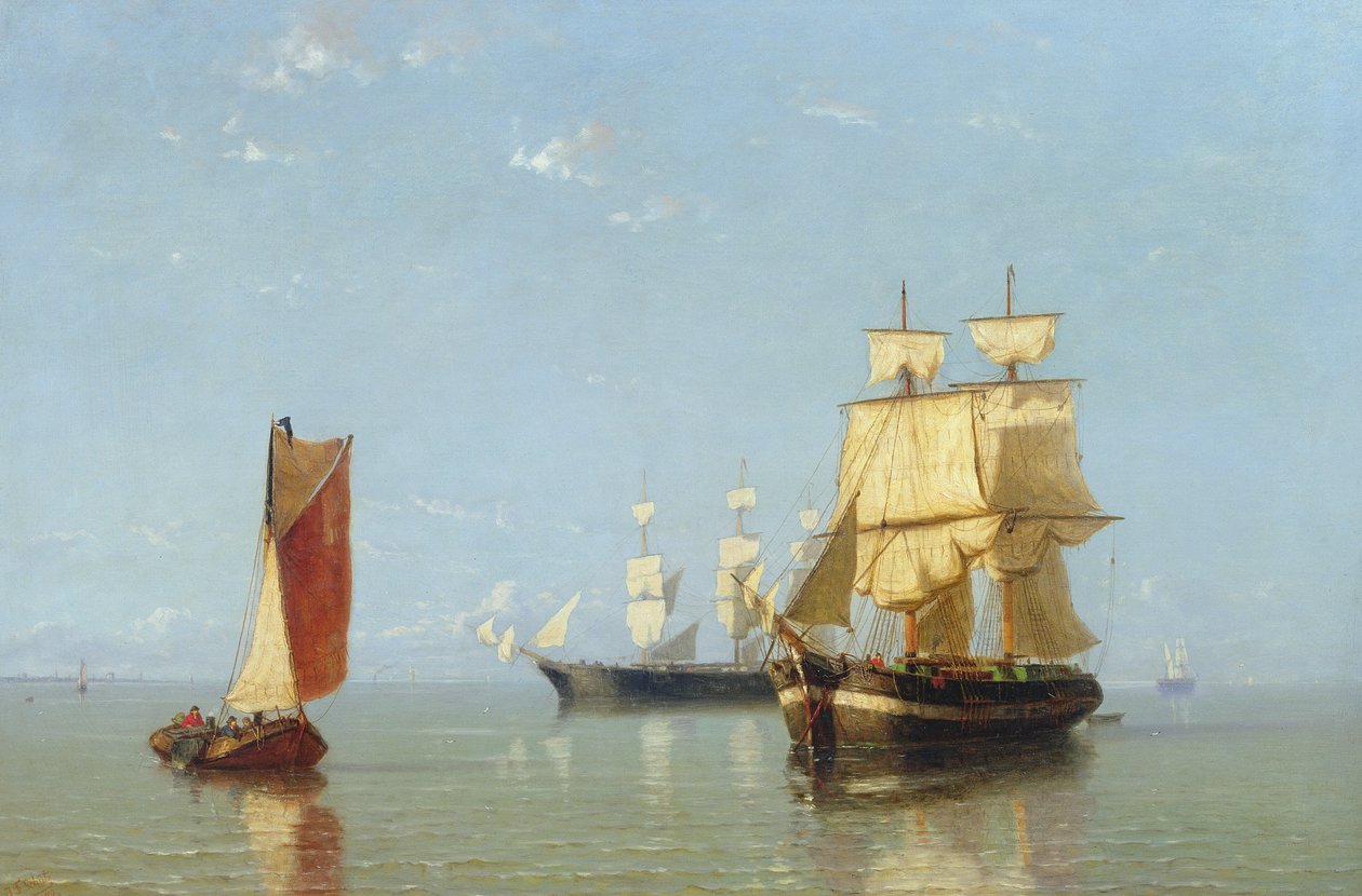 Fraktscene, 1880 av Joannes Frederick Schutz