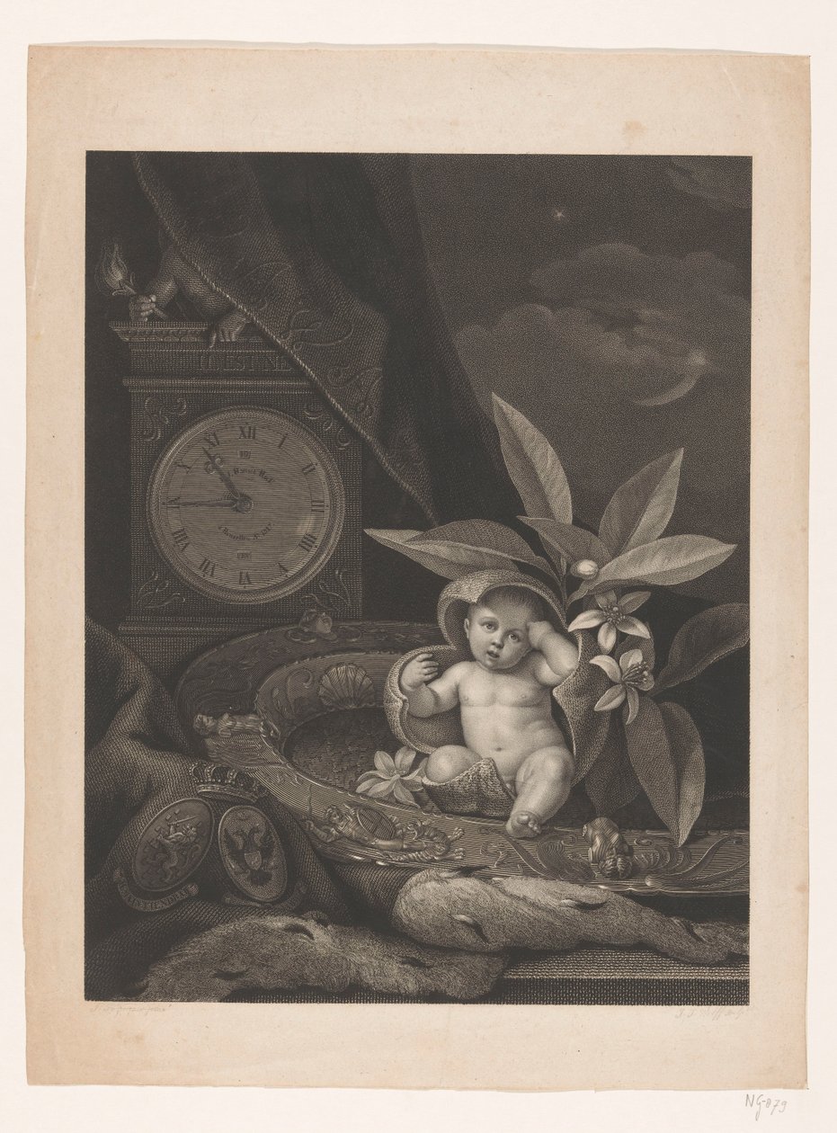 Fødsel fremtidige kong William III, 1817 av Joannes Josephus Wolff