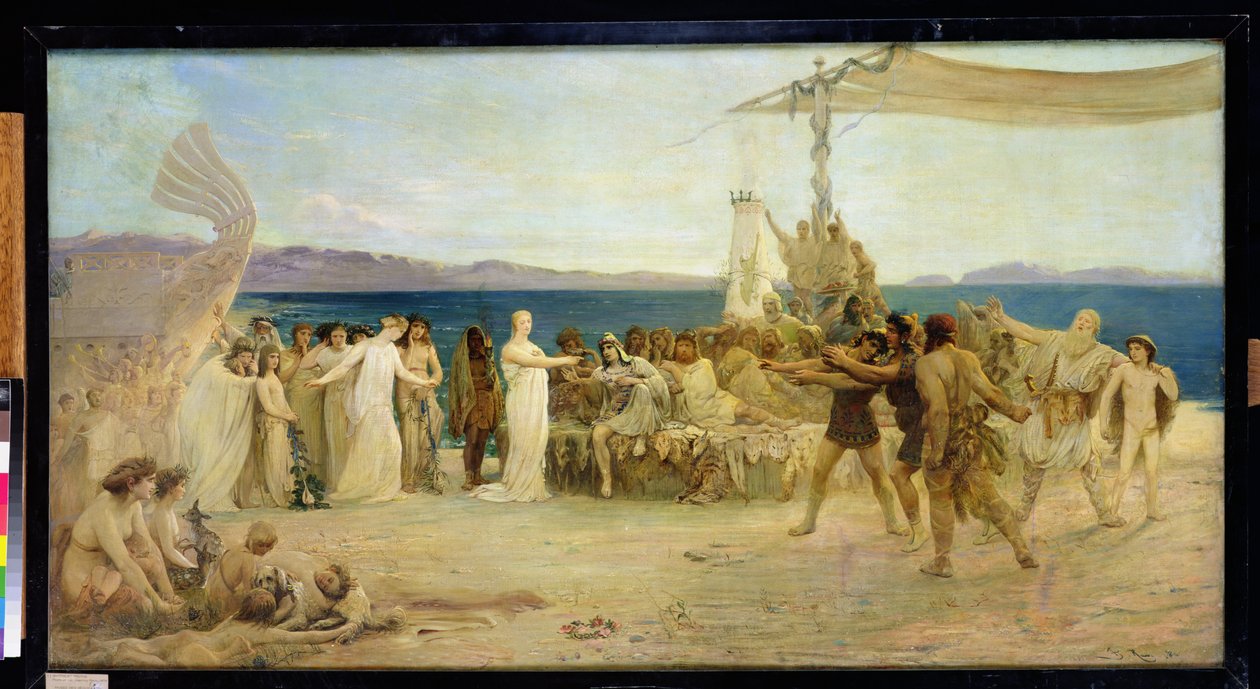 Gyptis og Protis, 1874 av Joanny Rave