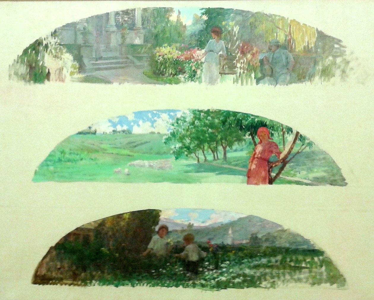 Uten tittel [Studie for Oswaldo Cruzs husdekorasjon] av Joao Batista da Costa