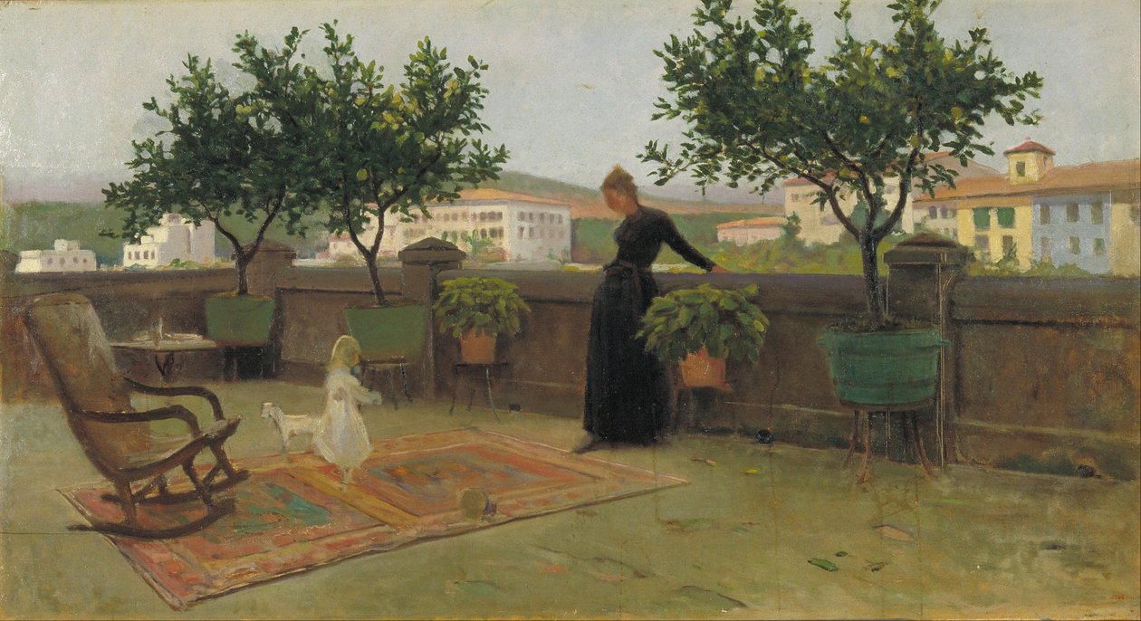 Terrasse av Joaquim Vayreda