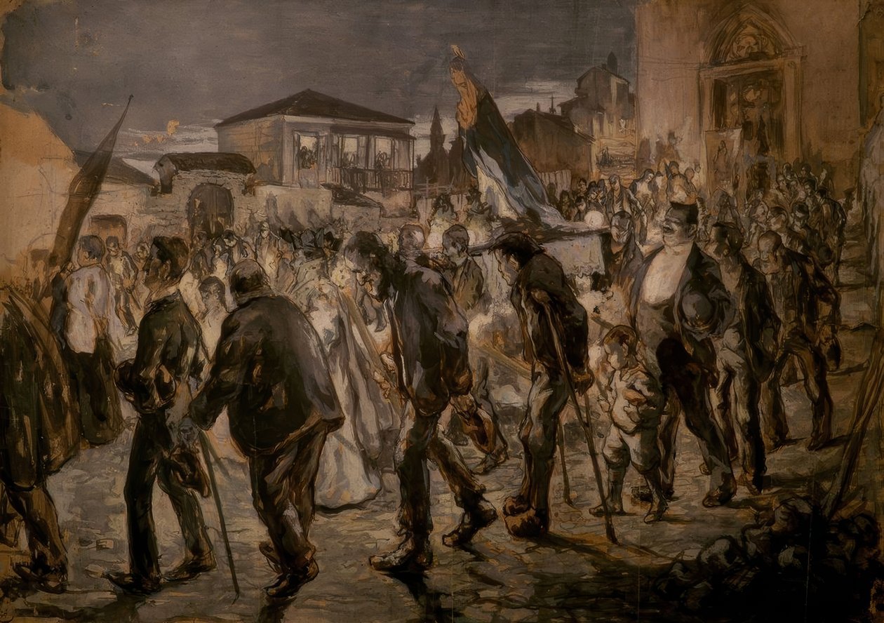 Avgang av en prosesjon av Joaquim Mir i Trinxet