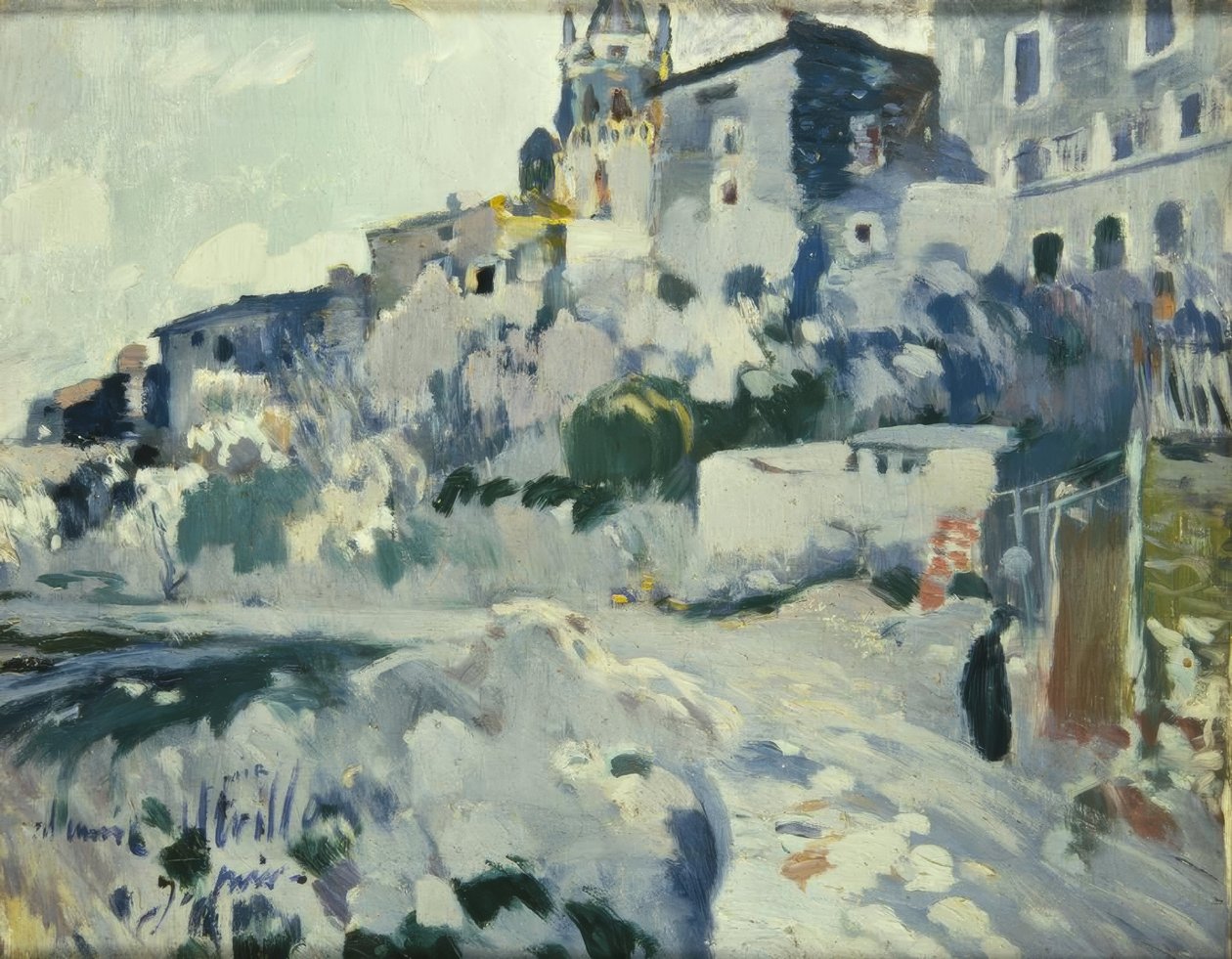 Maleri dedikert til Utrillo av Joaquim Mir i Trinxet
