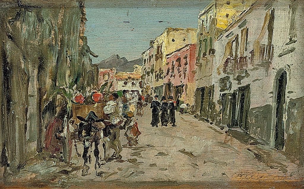 En spansk gatenEspanol: En spansk gate av Joaquín Sorolla