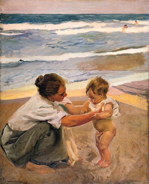 På bredden av Marn av Joaquín Sorolla