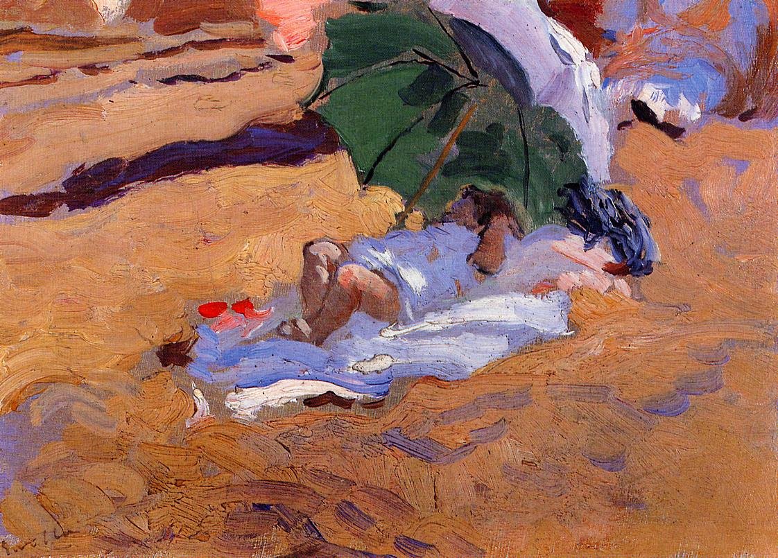 Childs Siestan av Joaquín Sorolla