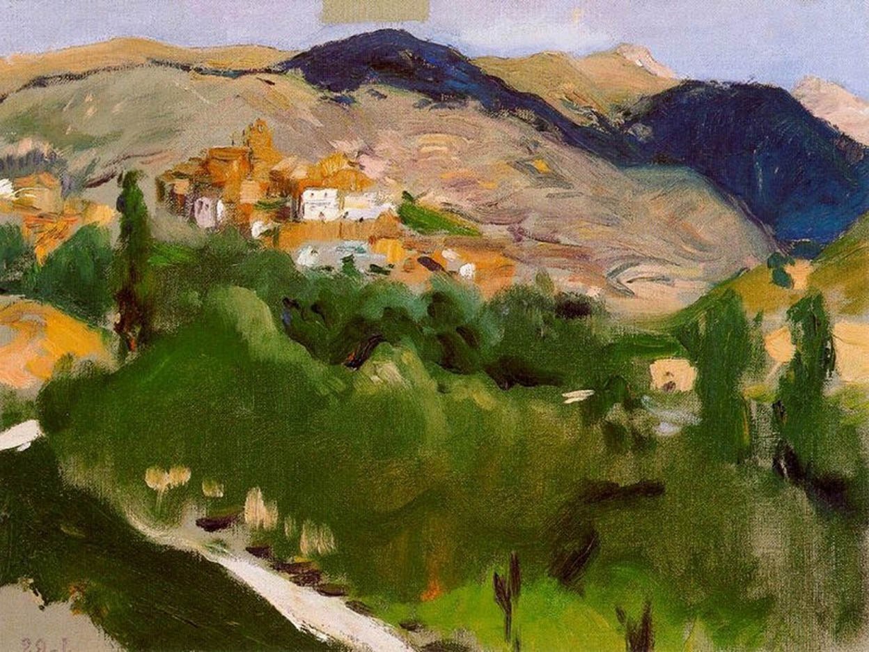 Montanas de Jacan Engelsk: Mountains at Jacan av Joaquín Sorolla