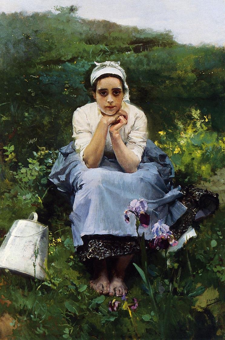 Melkepiken av Joaquín Sorolla