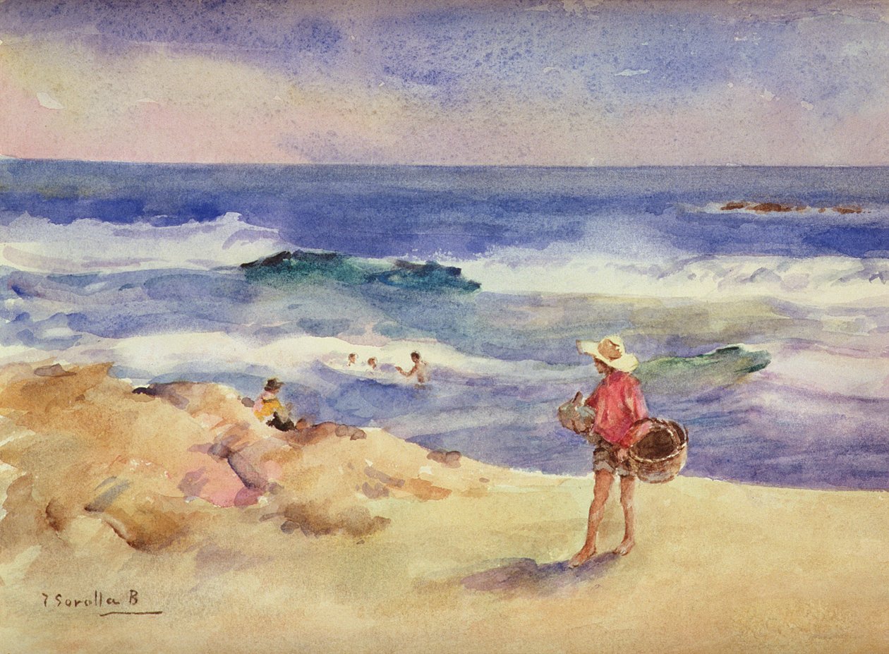 Gutt på sanden av Joaquín Sorolla