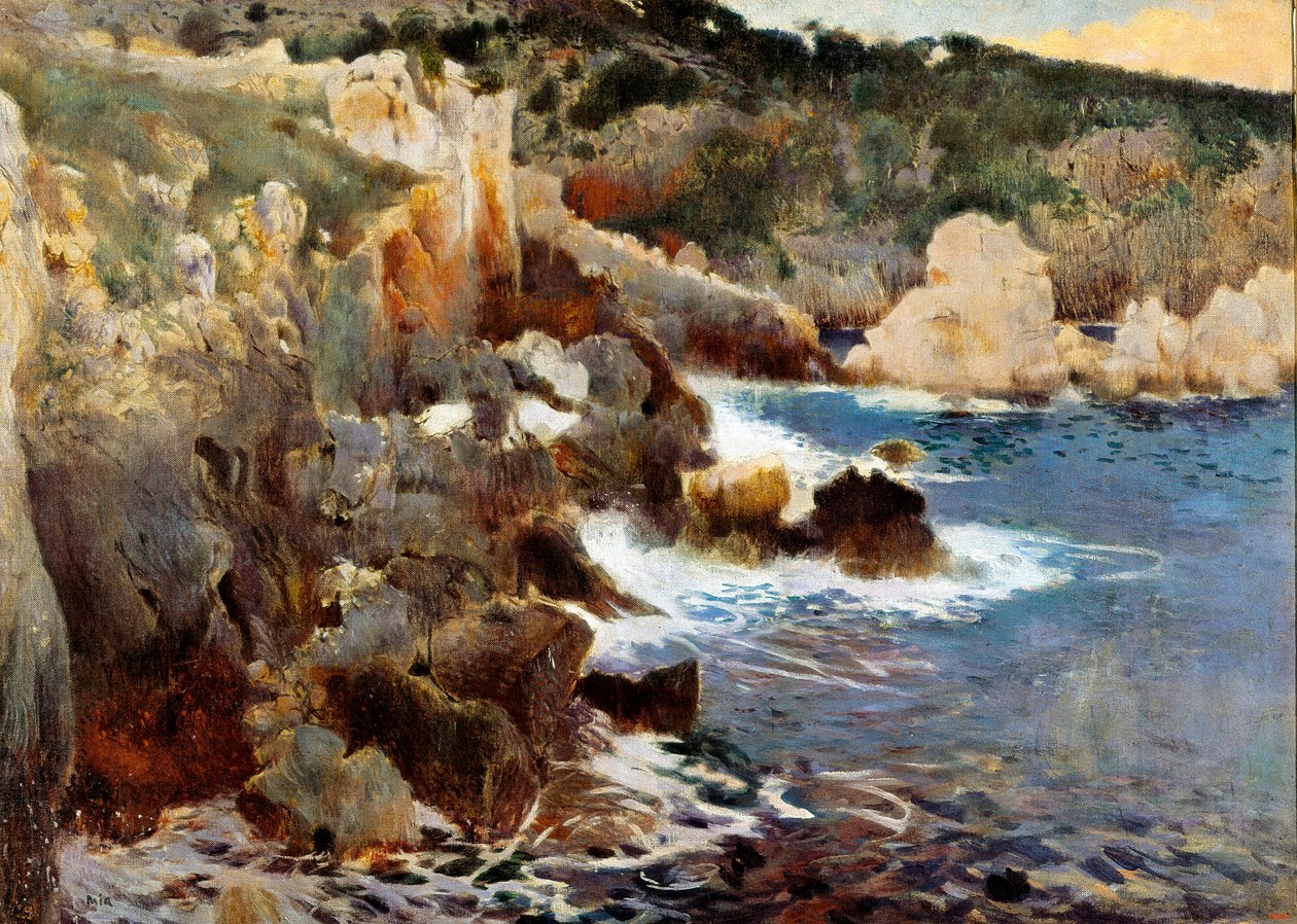 Fortryllet hule (Majorca, Mallorca). Maleri av Joaquim Mir i Trinxet (1873-1940), ca 1901. Olje på lerret. Barcelona, ​​Catalonias nasjonale kunstmuseum. av Joaquin Mir Trinxet