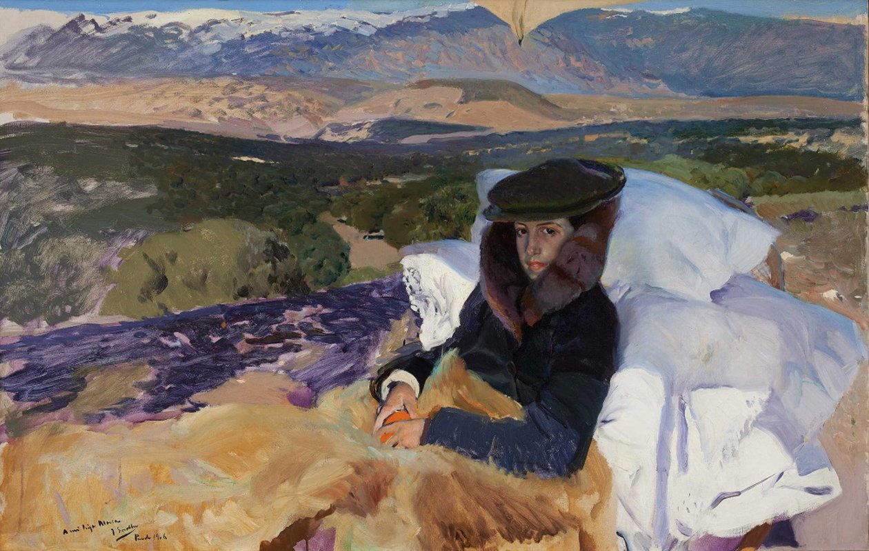 Rekonvalesent Maria i El Pardo, 1906. av Joaquin Sorolla y Bastida